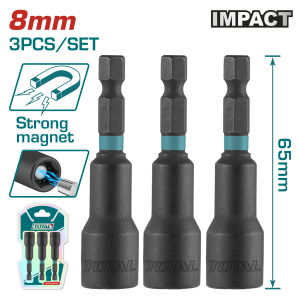 3 Pcs impact magnetic nut set