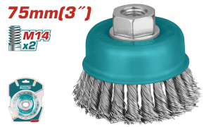 Wire cup brush
