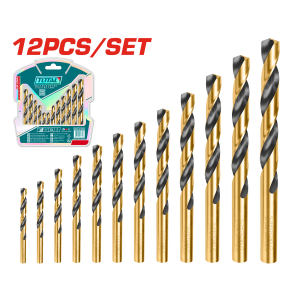 12PCS HSS twist drill bits set