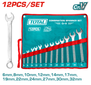 12 Pcs combination spanner set
